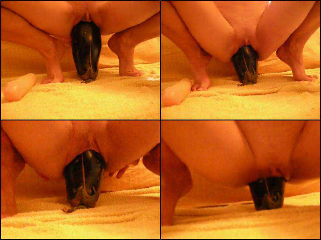 Extreme amateur eggplant pussy Insertion Perverted Porn Videos image