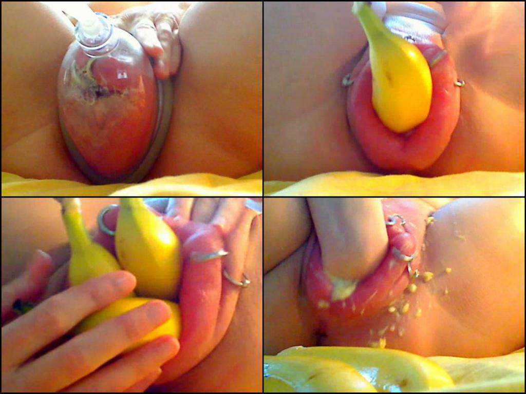 Extreme webcam Pussy pumping and More bananas pussy