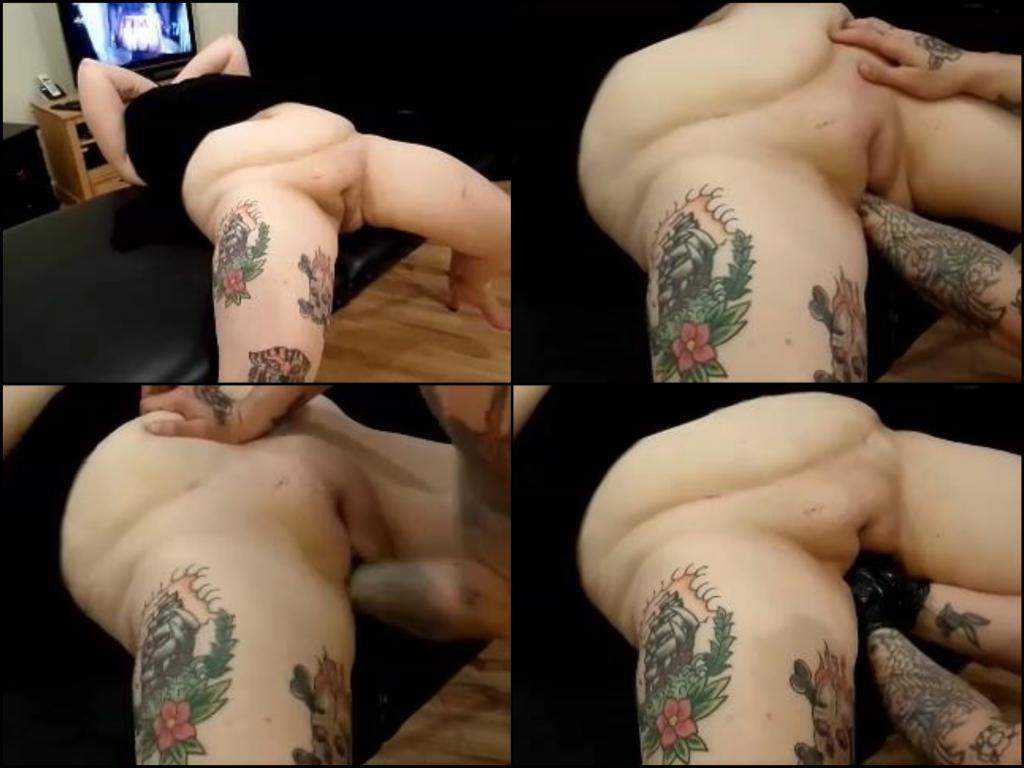 Double fisting hot tattooed bbw amateur scene