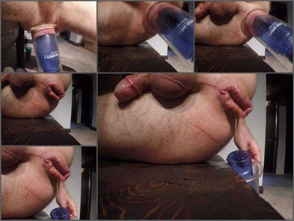 Homemade male anal pump and loose epic gaping very close-up Perverted Porn Videos