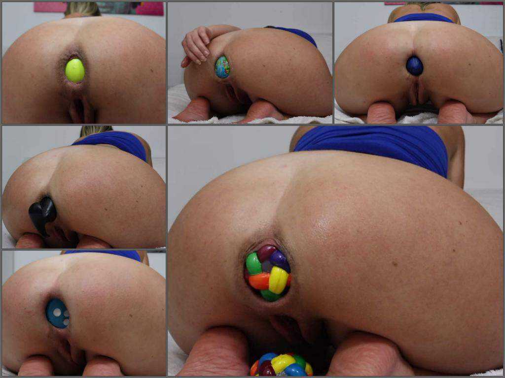 Ball – Helena Lana self penetration many huge balls anal