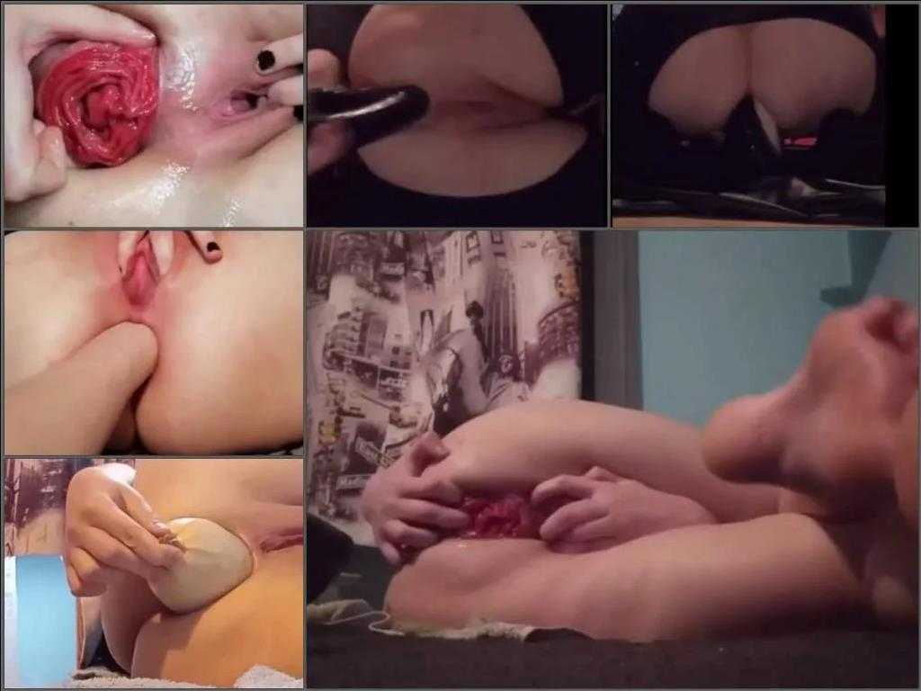 Anal fisting – Perfect amateur videos compilation and prolapse loose with different girls
