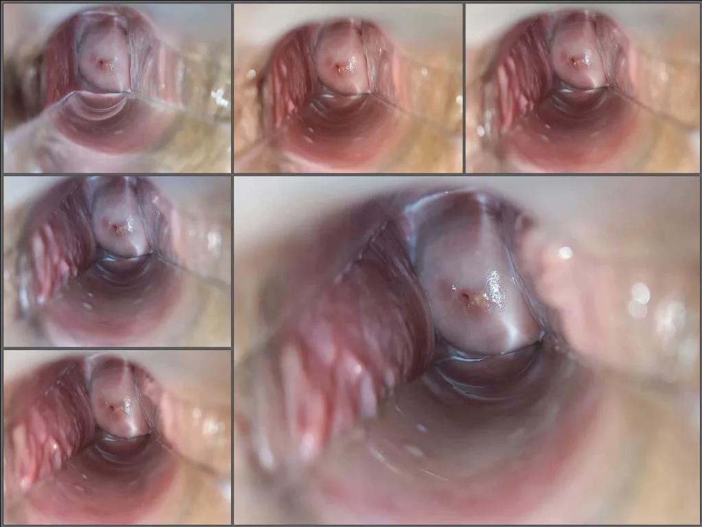 Closeup – Perfect girl enjoy medical fetish examination with plastic speculum