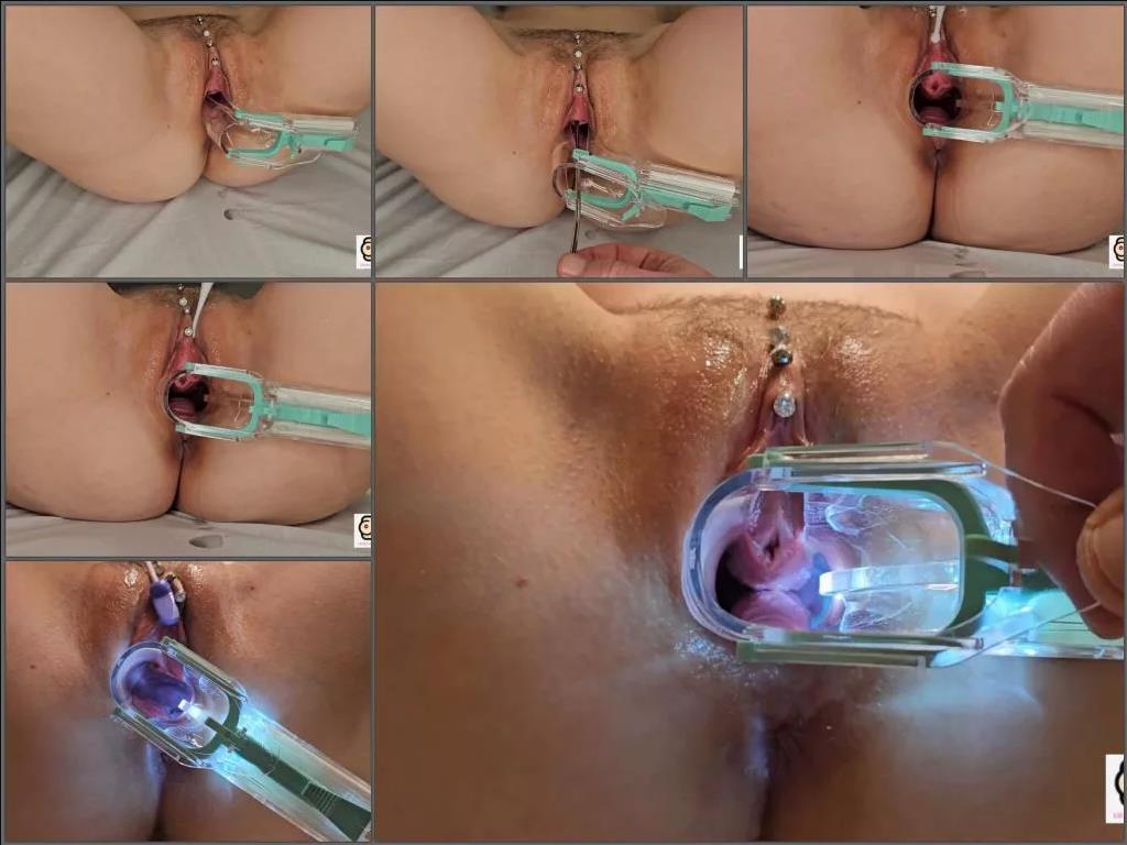 Close up – Littlejolieroux Peehole and Cervix Penetration and stretching